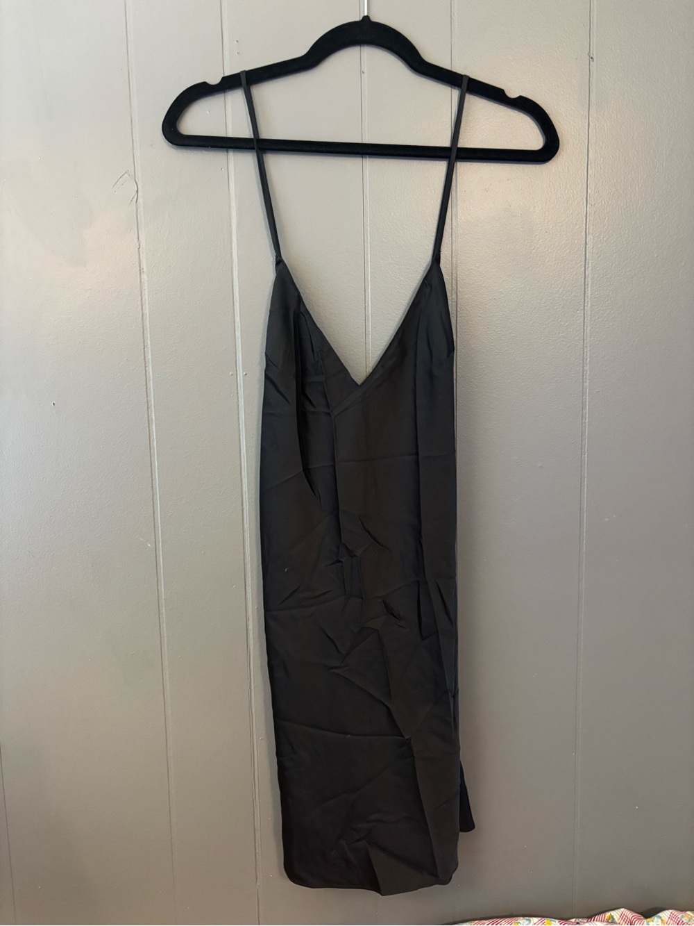 Victoria’s Secret Women’s Black Nightie with Criss Cross Spaghetti Straps